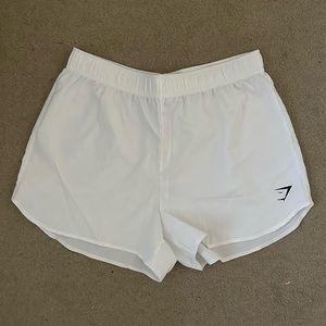 Gymshark white training shorts